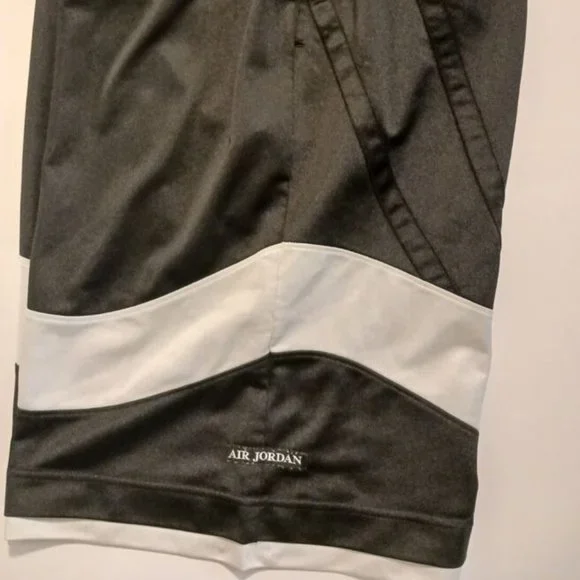 2 (Jordan) Basketball Shorts (Black/Gray)-and-(Black/Red)-(Pre-owned)-(L)-$30.00 - Picture 2 of 6